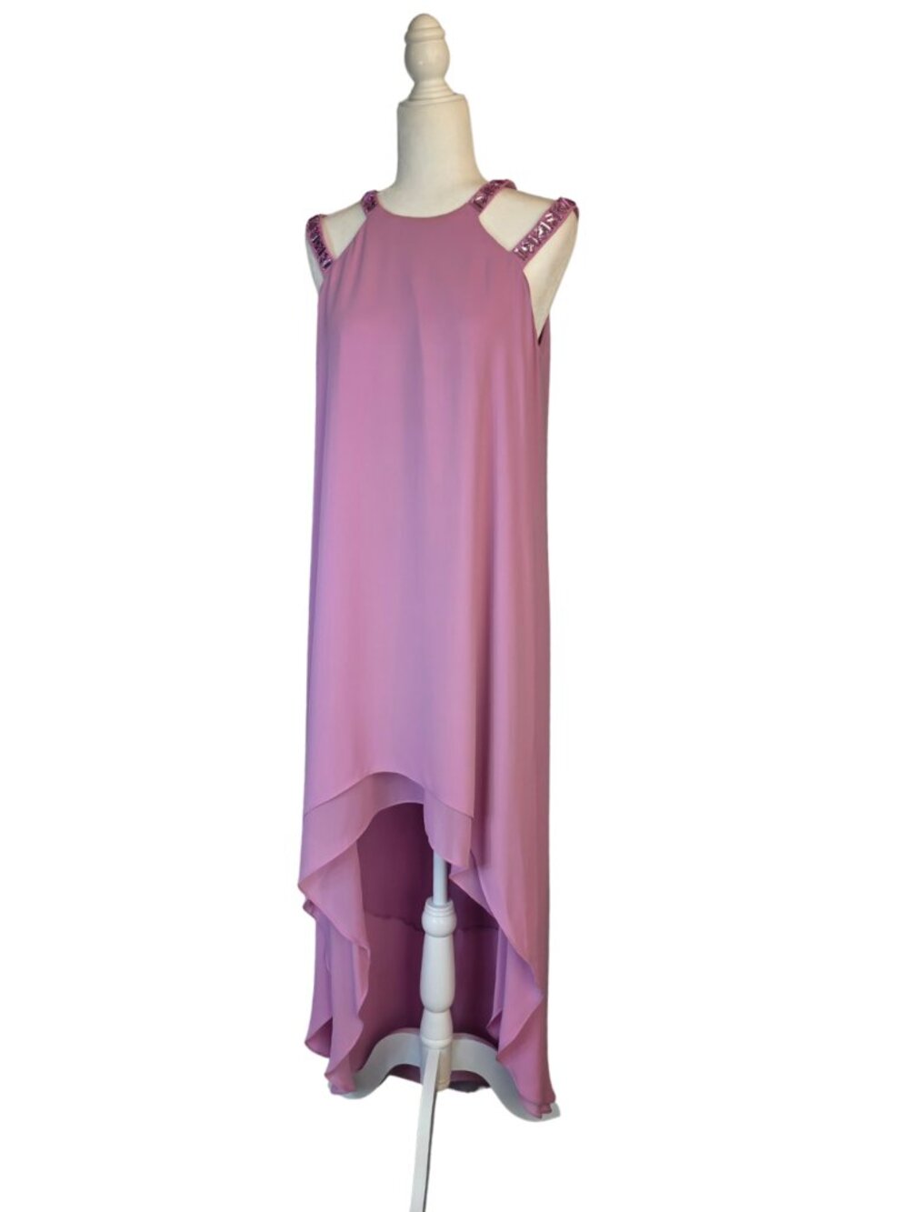 BCBG MAXAZRIA medium Hi-Lo Embelished dress Size S NWT